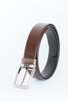 

UberClan Men Formal Black, Brown Genuine Leather Reversible Belt