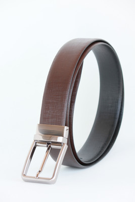 

UberClan Men Formal Black, Brown Genuine Leather Reversible Belt