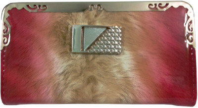 

RoseBudKol Casual Red, Tan Clutch