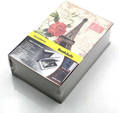 

Atpata Funky Secret Book Safe with Key Lock (Paris) Coin Bank(Multicolor)