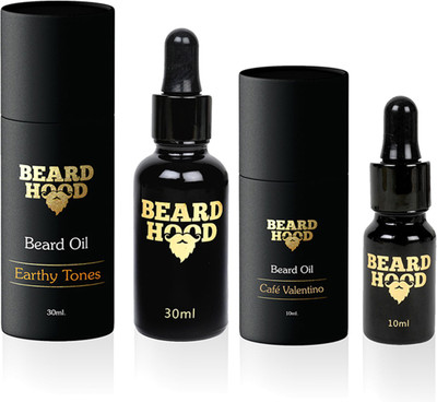 

Beardhood Earthy Tones (30ml) & Café Valentino (10ml) Beard Oil Combo(Set of 2)