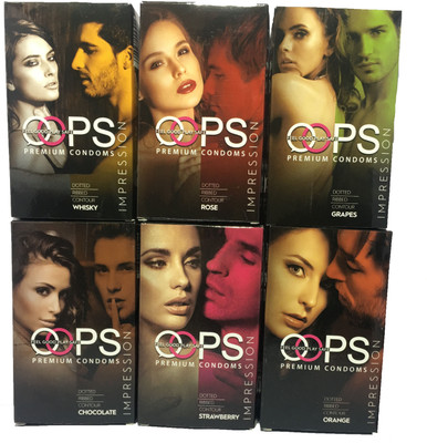 OOPS CONDOM mULTITEXTURE Condom(Set of 6, 60S)
