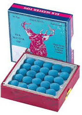 

JBB JBBOEMT9MM JBB ORIGINAL ELK MASTER TIP BLUE(9MM)-50 PIECES Snooker, Pool Cue Stick(Microfibre)