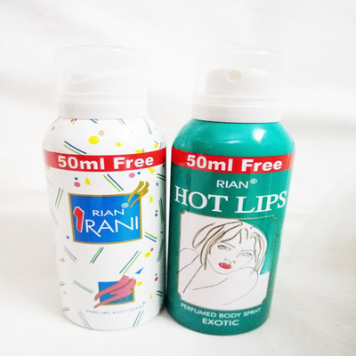 

RIAN IRANI AND HOT LIPS Body Spray - For Women(250 ml, Pack of 2)