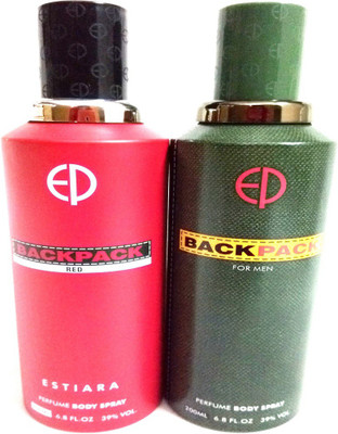 

Estiara Back Pack Body Spray - For Men(400 ml, Pack of 2)