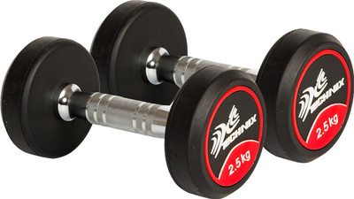 

Technix PRO SERIES DUMBBELLS - 2.5Kg (Pair) Fixed Weight Dumbbell(5 kg)