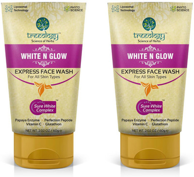 

Treeology White & Glow Express Facewash Pack Of 2 Face Wash(120 g)
