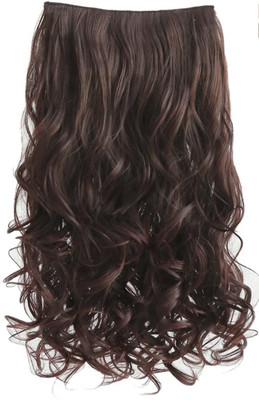 

Daiku Natural BLACK Curly Wavy Bouncy Extension 25 Inches Long 4 Clips for Women / Girls by daikU Hair Extension