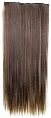 

Daiku SET OF 10 PCS BABY PINK 24" SYNTHETIC HAIR SINGLE Clip in Strips FOR WOMEN/GIRLS BY DAIKU Hair Extension