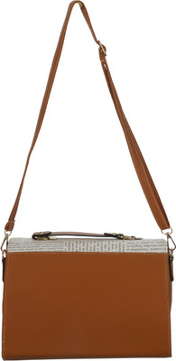 

Irish Messenger Bag(White, Brown), Brown;white