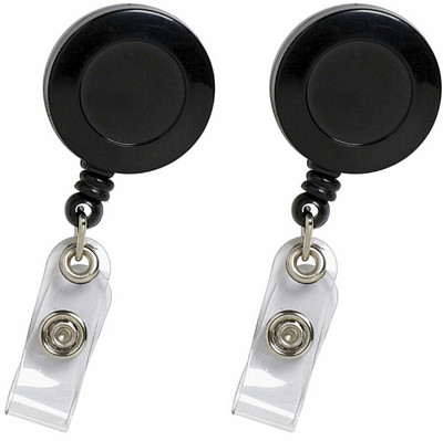 ART ME Plastic ID Badge Holder, ID Badge Reel(Pack of 2)