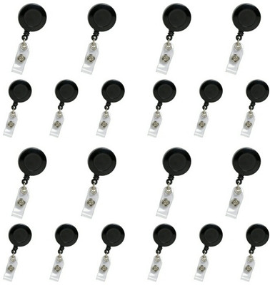 

ART ME Plastic ID Badge Holder, ID Badge Reel(Pack of 20)