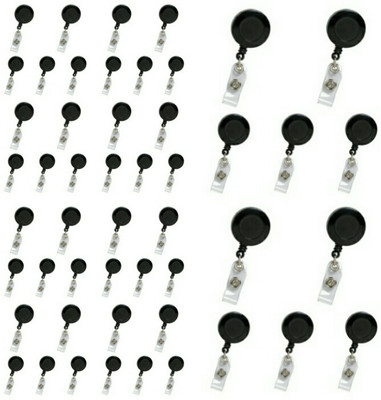 

ART ME Plastic ID Badge Holder, ID Badge Reel(Pack of 50)