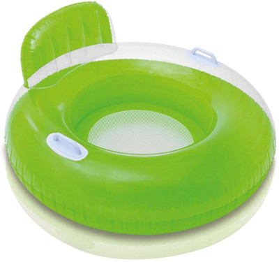 

Intex ® Original Inflatable Candy Lounger Swimming Float With Backrest and handle Inflatable Pool Accessory(Green)