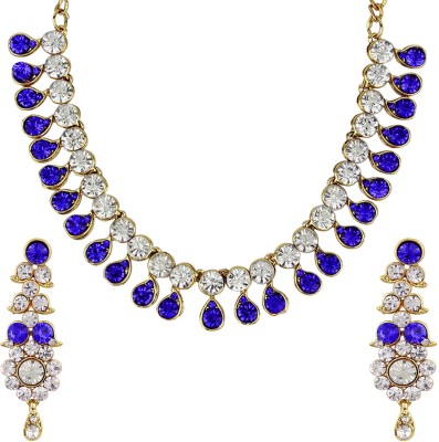 JEWELS GURU Alloy Gold-plated Multicolor Jewellery Set(Pack of 1)