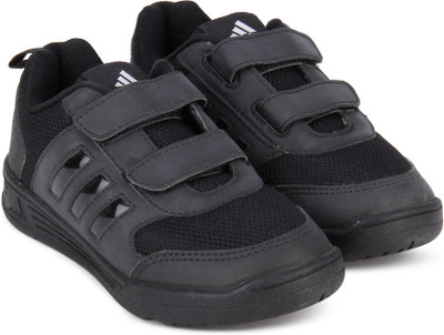 

ADIDAS Boys Velcro Running Shoes(Black, Black/black