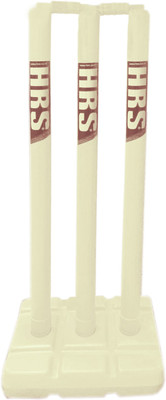 

HRS Plastic Cricket Stump Set (3 plastic stumps with stand and 2 bails) - Ivory Cricket Kit