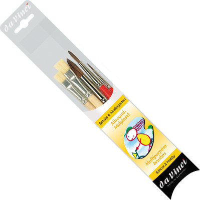 

DA VINCI Round, Flat Paint Brush(yellow & red)