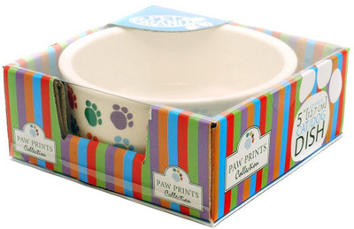 

Pet Brands Round Ceramic Pet Bowl(250 ml Multicolor)