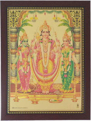 

R S Exports Lord Murugan Photo Frame ( 34 cm x 26 cm x 1.5 cm ) / muruga velan skanda Art work for Paintings and Wall Stickers / God Gods and Goddess Religious Frame