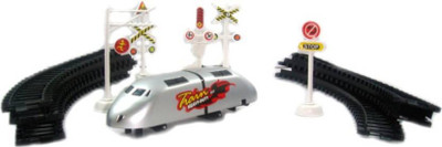 

Prro High Speed Metro Train Toy(Battery Operated) with Round Tracks & Sign Boards WWD-01(Black)