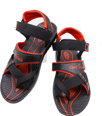 

footstair Men black red Sandals