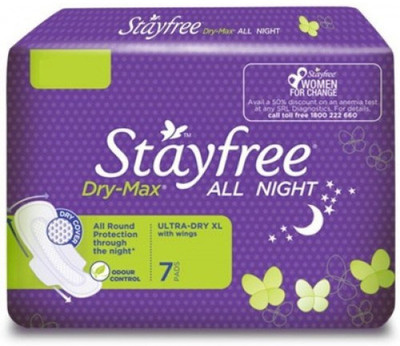 

Stayfree Dry All Night Ultra XL Sanitary Pad