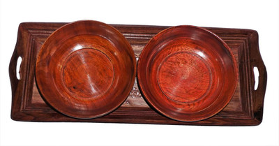 

Accurate Traders AK-014 Bowl Tray Serving Set(Pack of 3)