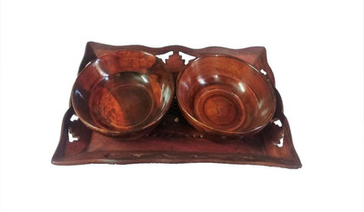 

Accurate Traders AK-0019 Bowl Tray Serving Set(Pack of 3)