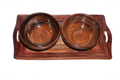 

Accurate Traders AK-013 Bowl Tray Serving Set(Pack of 3)