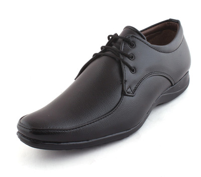 

Amanio Leather Formals Lace Up For Men(Black