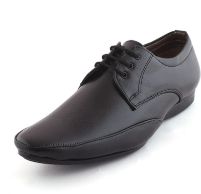 

Amanio Leather Formals Lace Up For Men(Black