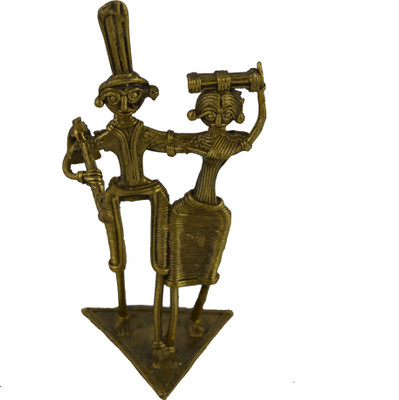 

NAKSHASUTRA Decorative Showpiece - 15 cm(Alloy, Gold)