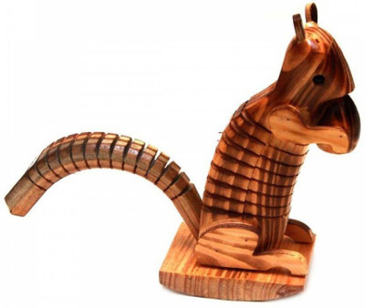 

NIHAR Decorative Showpiece - 15 cm(Wooden, Multicolor)