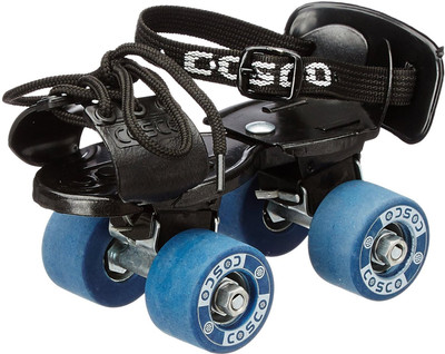 

Cosco Tenacity Super Jr. (16.5 - 19.5 cm) Age Group (3 - 6 Years) Quad Roller Skates - Size 8 - 11 UK(Multicolor), Blue
