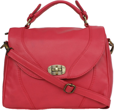 

Bagsy Malone Women Casual Pink PU Sling Bag
