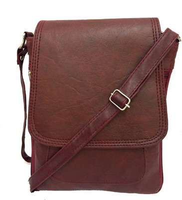 

byoe Girls Casual Maroon PU Sling Bag