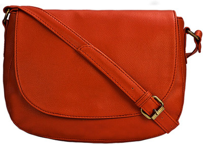 

Bagsy Malone Women Formal Orange PU Sling Bag