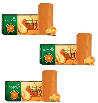 

Biotique Orange Peel Exfoliating Soap (Pack of 3) (150*3=450)(150 g)