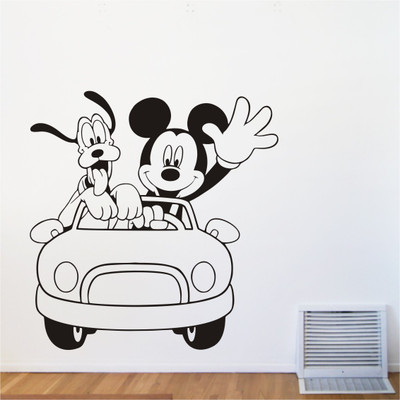 

SN Graphics  PVC Vinyl Sticker(Pack of 1, Black