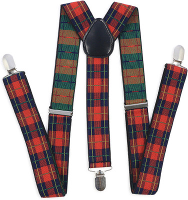 

69th Avenue Y- Back Suspenders for Men(Red)