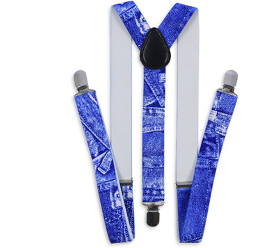 69th Avenue Y- Back Suspenders for Men(Blue)