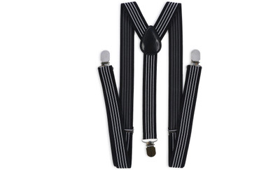 

69th Avenue Y- Back Suspenders for Men(Black)