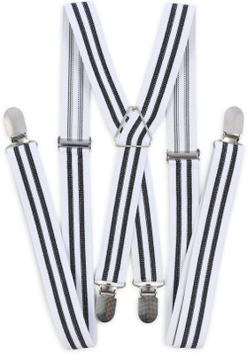 

69th Avenue X- Back Suspenders for Men(White)