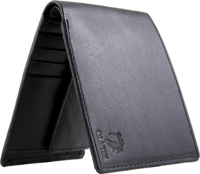 

CLYDE Men Black Genuine Leather Wallet(8 Card Slots)
