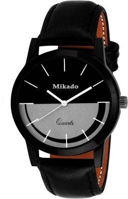 Mikado Atlantic Black Mexican design Casual analog watch for men's and boy's with 1 year warrenty.(party wedding,casual and formal watch for boy's and men's) Watch  - For Boys   Watches  (Mikado)