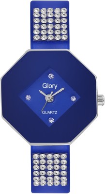Haunt Glory Diamond Jewellery Attractive Blue Bracelet Band Watch  - For Girls   Watches  (Haunt)