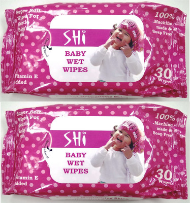 

SHI WET WIPES PACK OF 60 (30WIPES X 2 PACKETS)(60 Pieces)