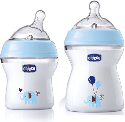 

Chicco Natural feeding bottles (250 ml and 330ml) - 580 ml(Blue)