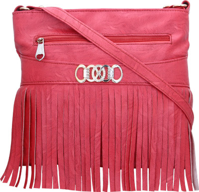

Napre Handbags Waterproof Sling Bag(Pink, 8 inch)